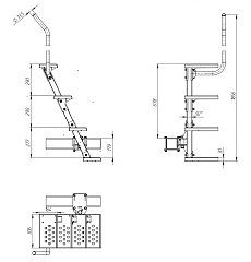 Лестница на дышло прицепа